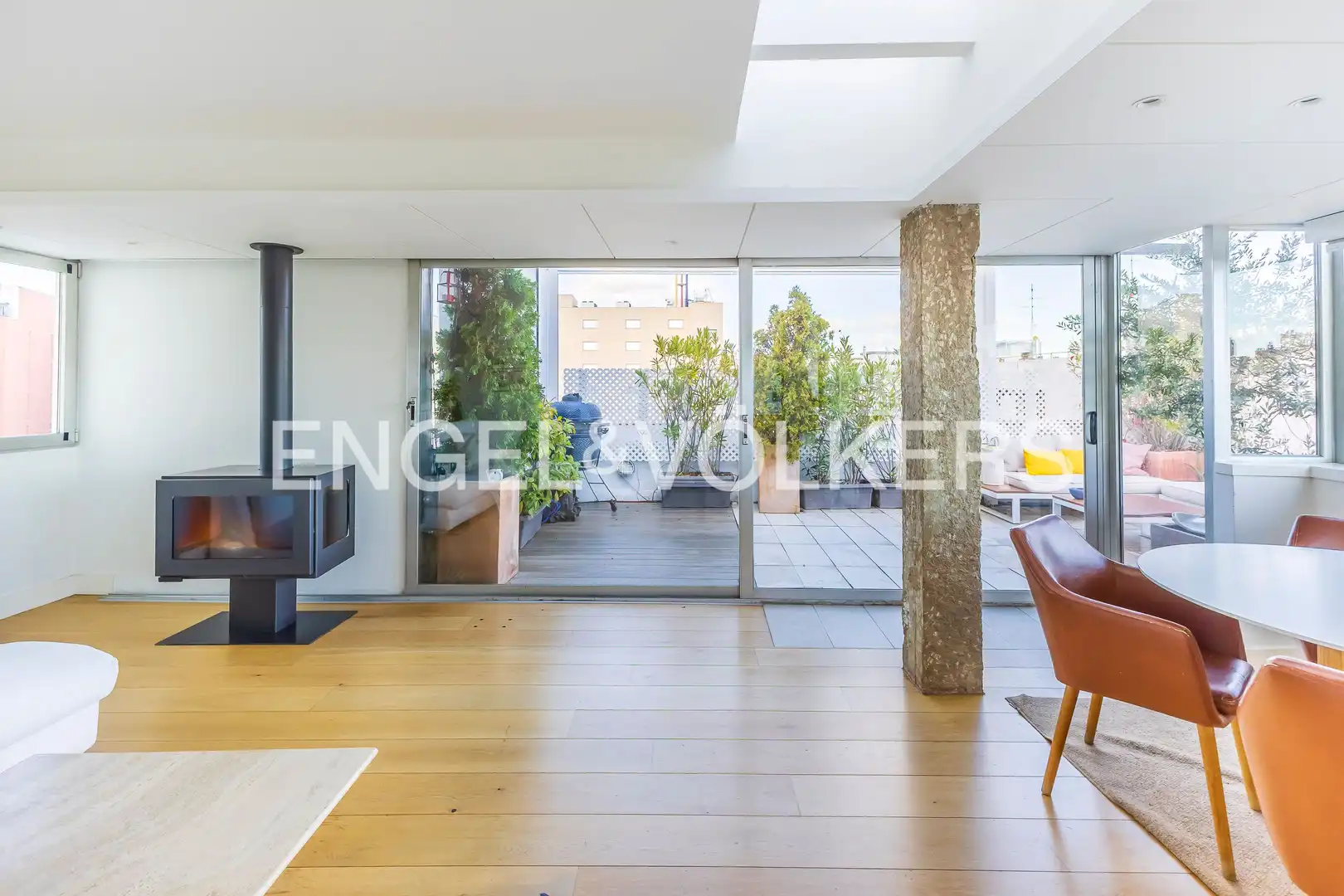 Außenansicht von Dachboden zur Miete in Madrid mit Klimaanlage, Heizung und Terrasse