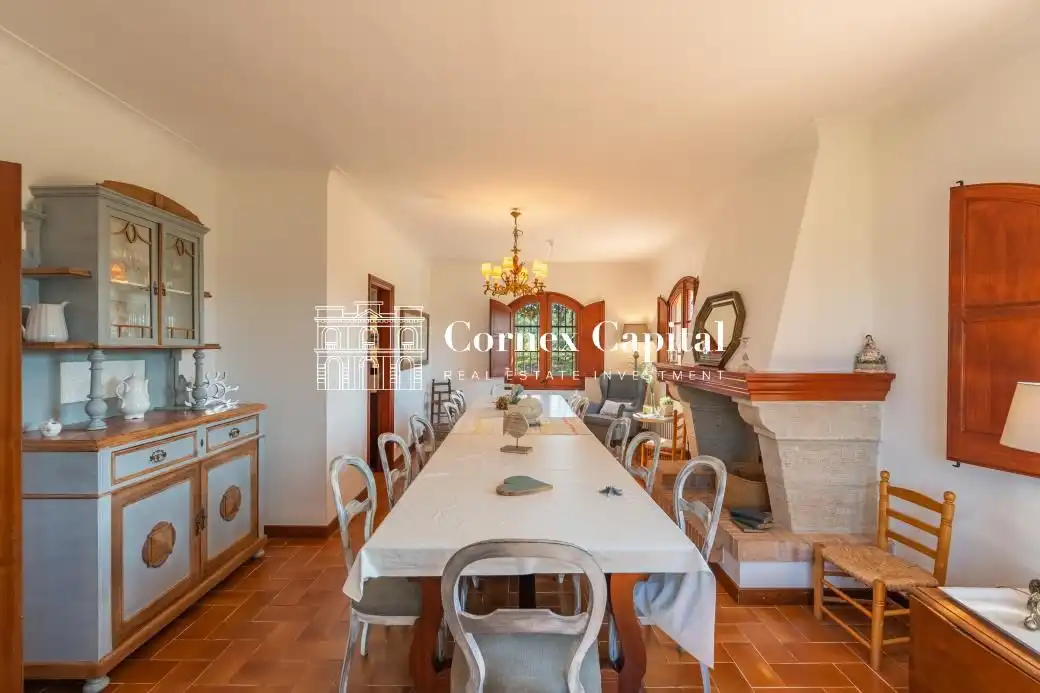 Comedor de Finca rústica de alquiler en Fontanilles con Aire acondicionado, Calefacción y Jardín privado