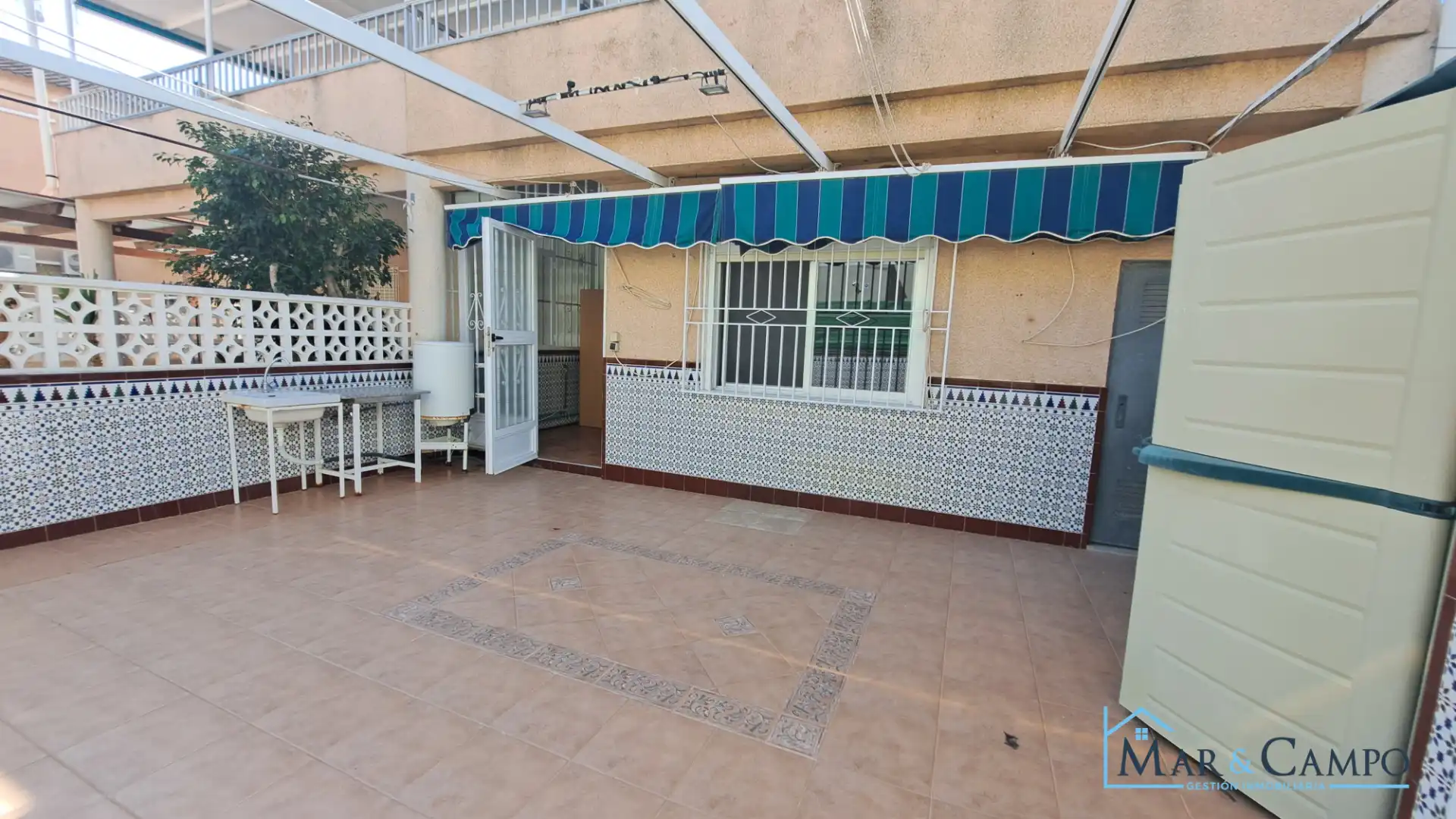 Terraza de Casa adosada en venta en Los Alcázares con Aire acondicionado, Jardín privado y Amueblado