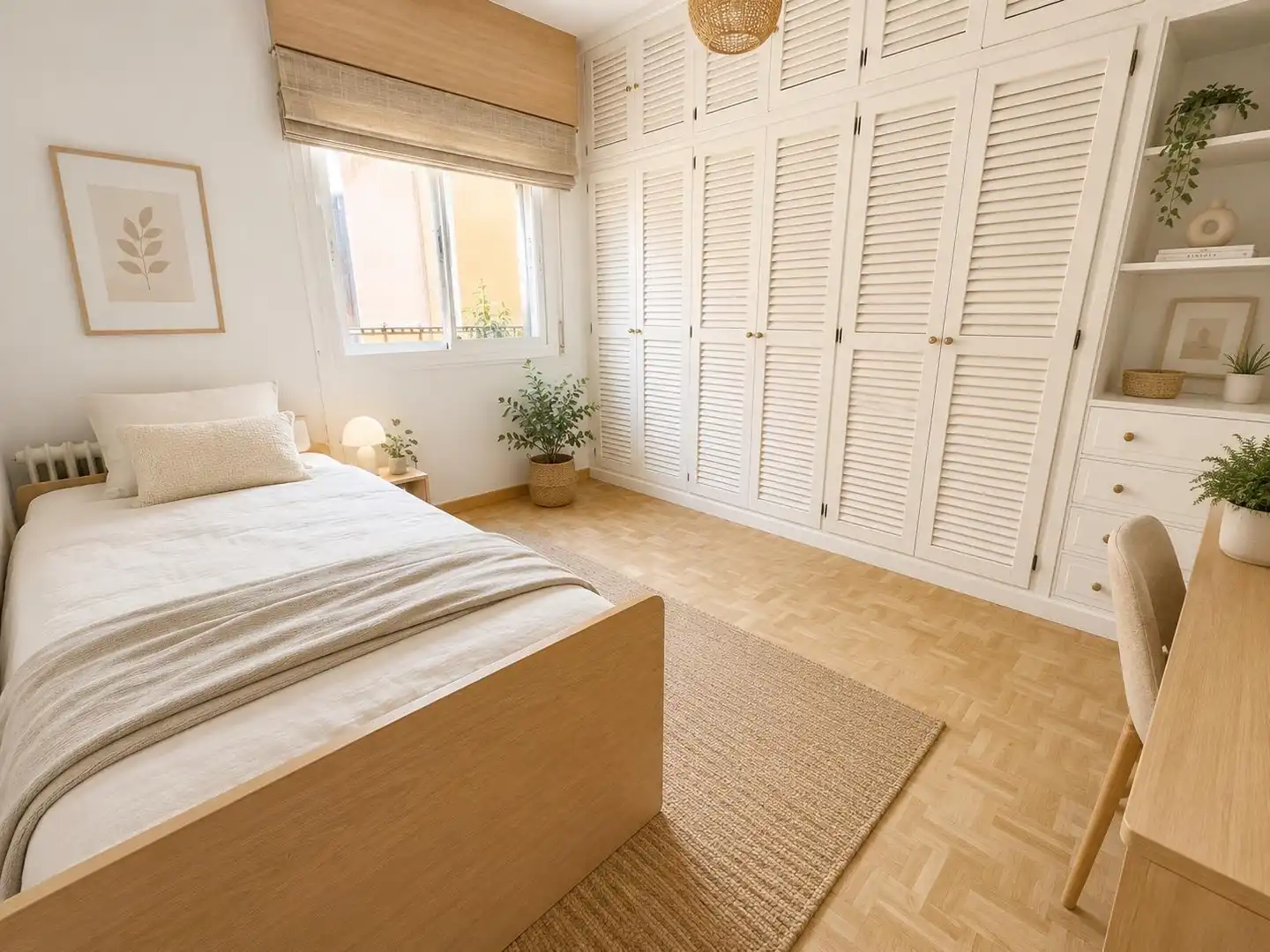 Bedroom of Flat for sale in Málaga  with Air Conditioner and Parquet flooring