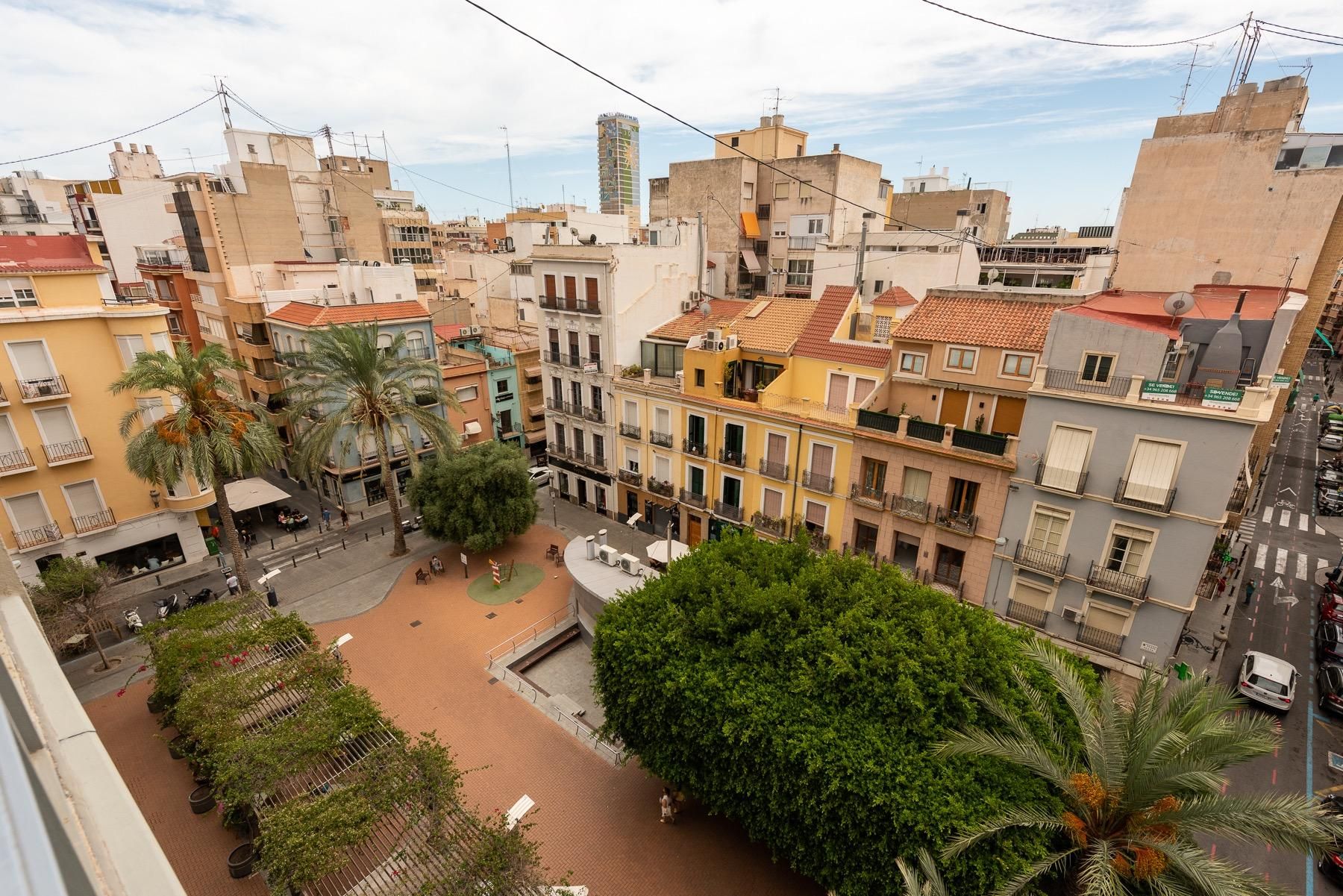 Vista exterior de Pis de lloguer en Alicante / Alacant amb Calefacció i Terrassa