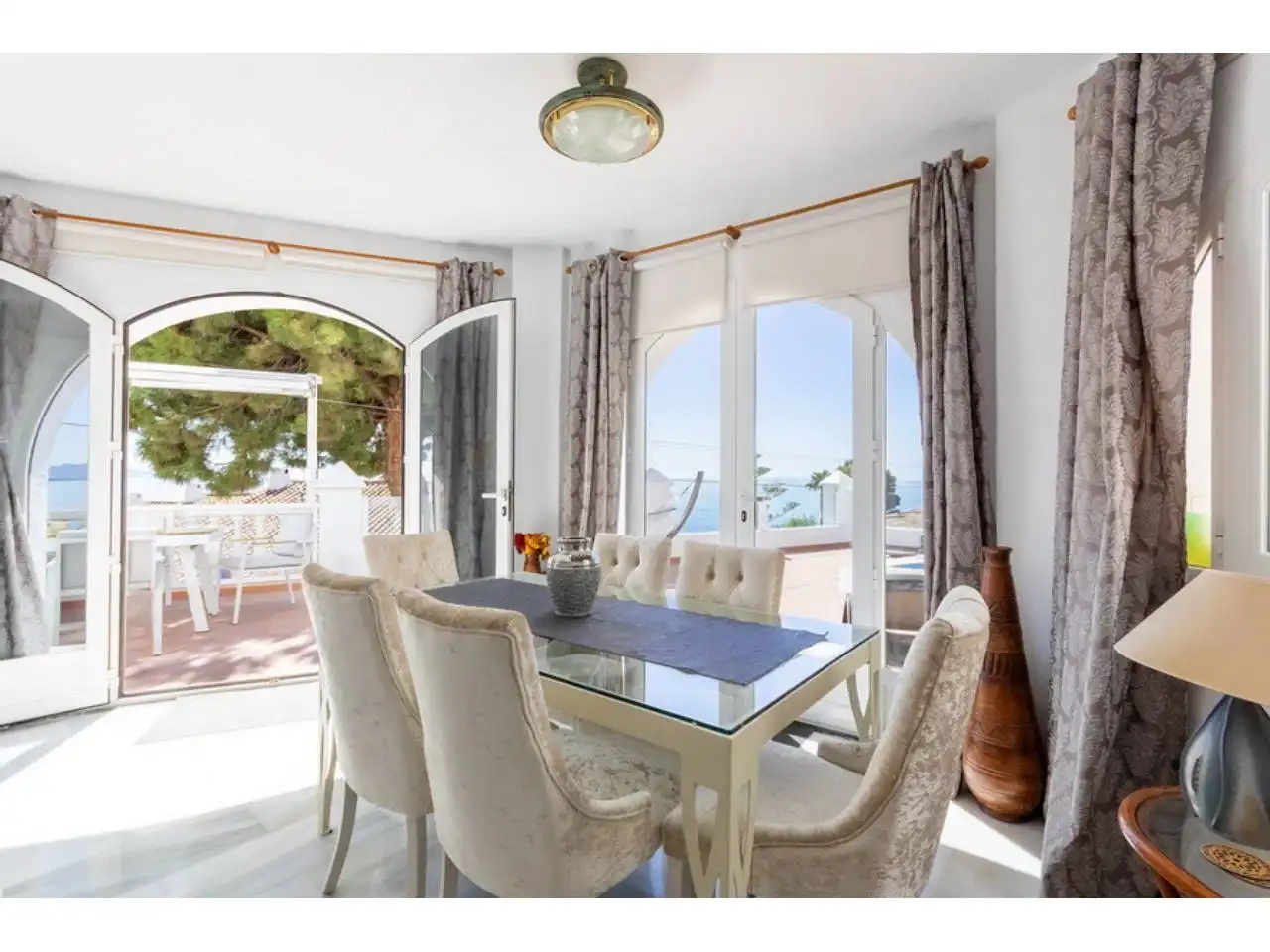 Dining room of Houses for sale in Almuñécar  with Air Conditioner, Private garden and Terrace