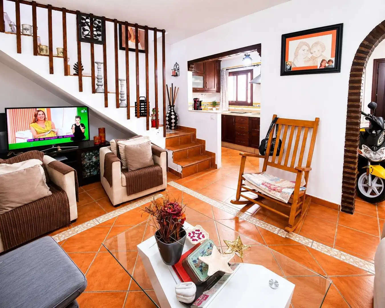 Living room of Houses for sale in Alcalá de los Gazules  with Terrace, Storage room and Furnished