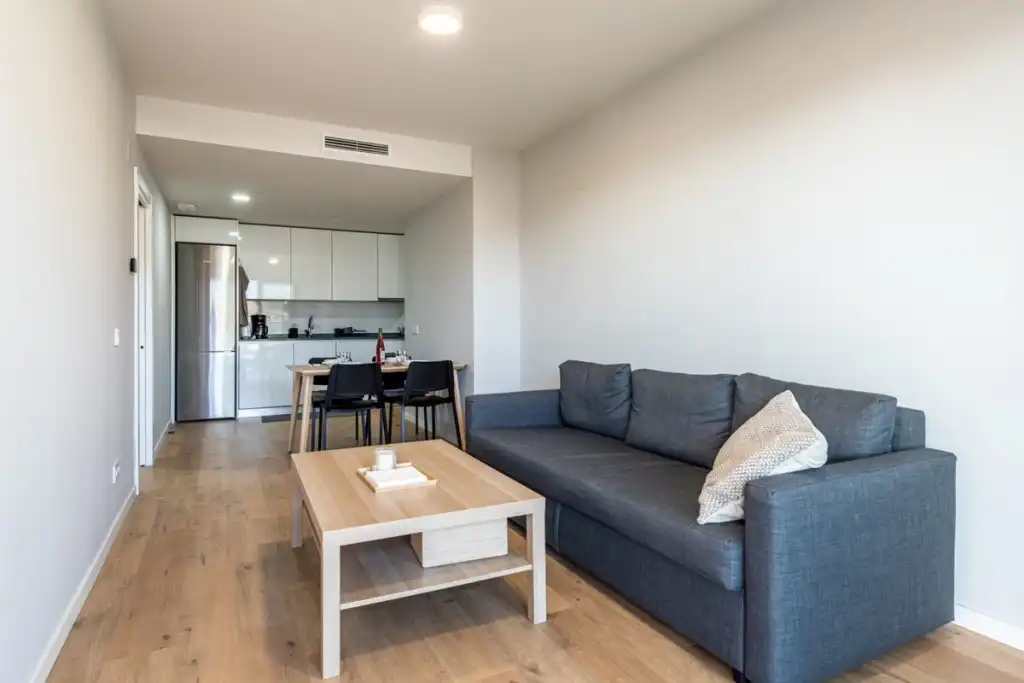 Sala d'estar de Apartament en venda en Mijas amb Aire condicionat, Terrassa i Piscina