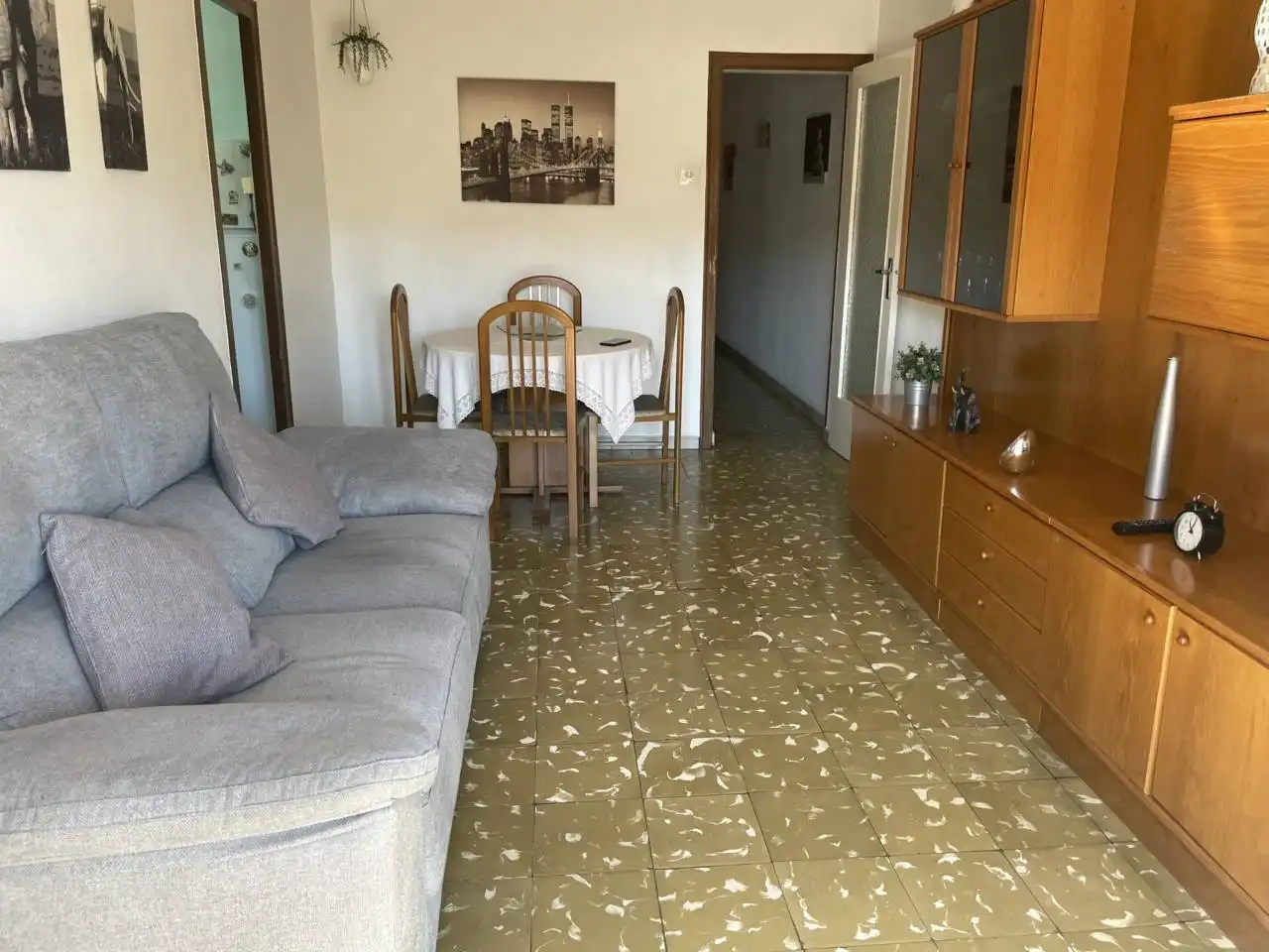 Sala de estar de Apartamento en venta en Granollers con Amueblado y Balcón
