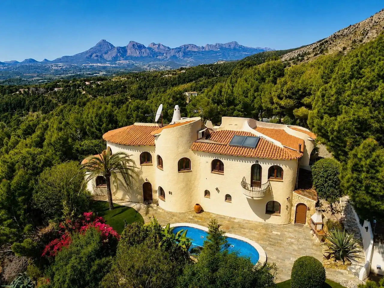 Vista exterior de Casa o chalet en venta en Altea con Aire acondicionado, Calefacción y Jardín privado