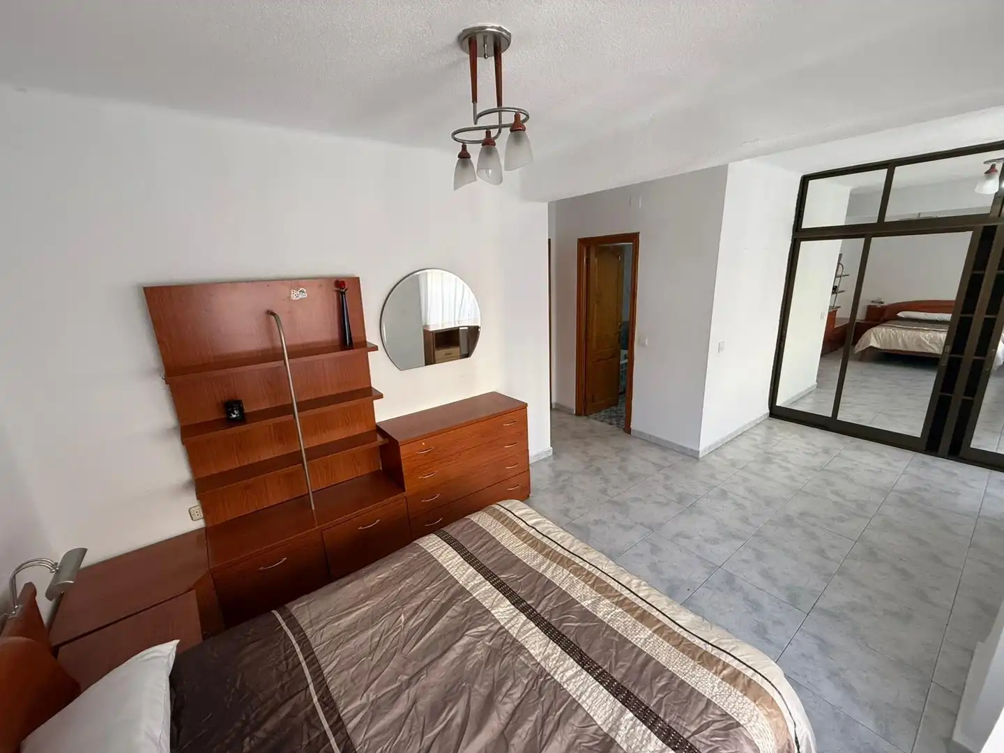 Bedroom of Flat for rent in Cáceres  with Heating, Furnished and Balcony