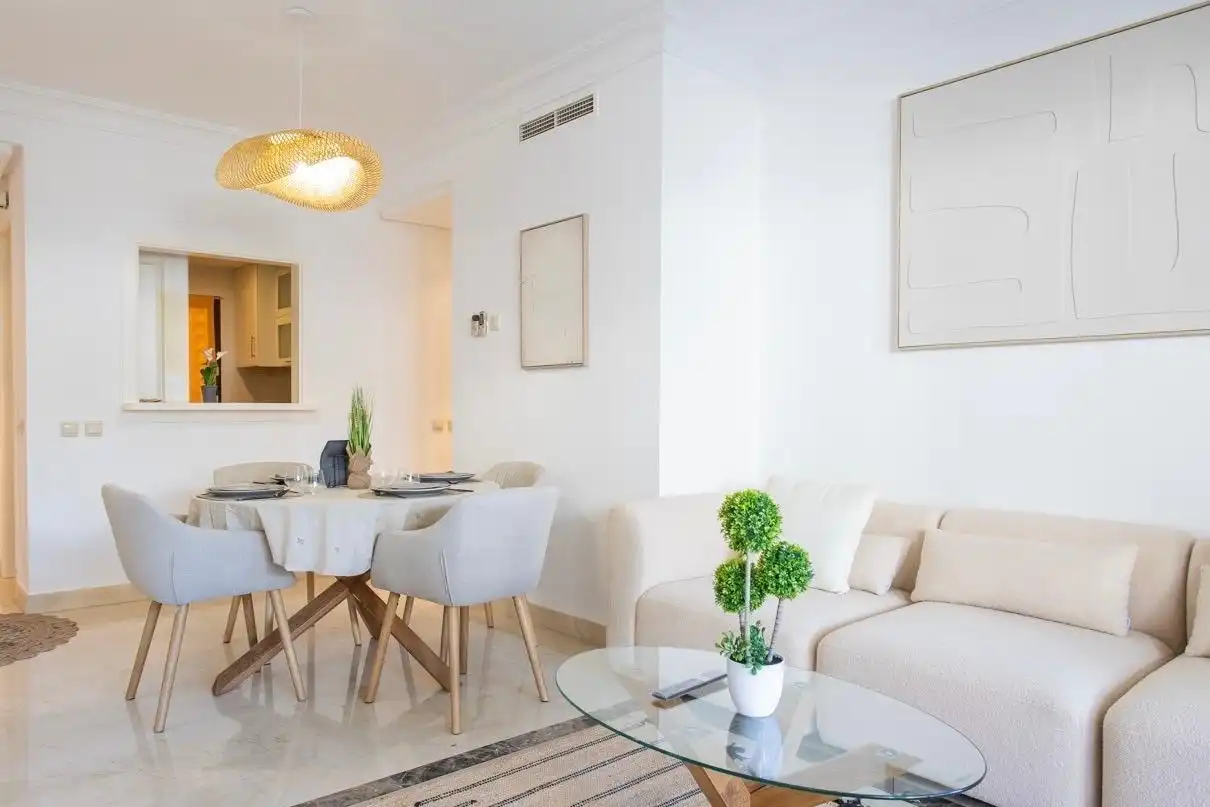 Sala de estar de Apartamento de alquiler en San Javier con Aire acondicionado, Calefacción y Terraza
