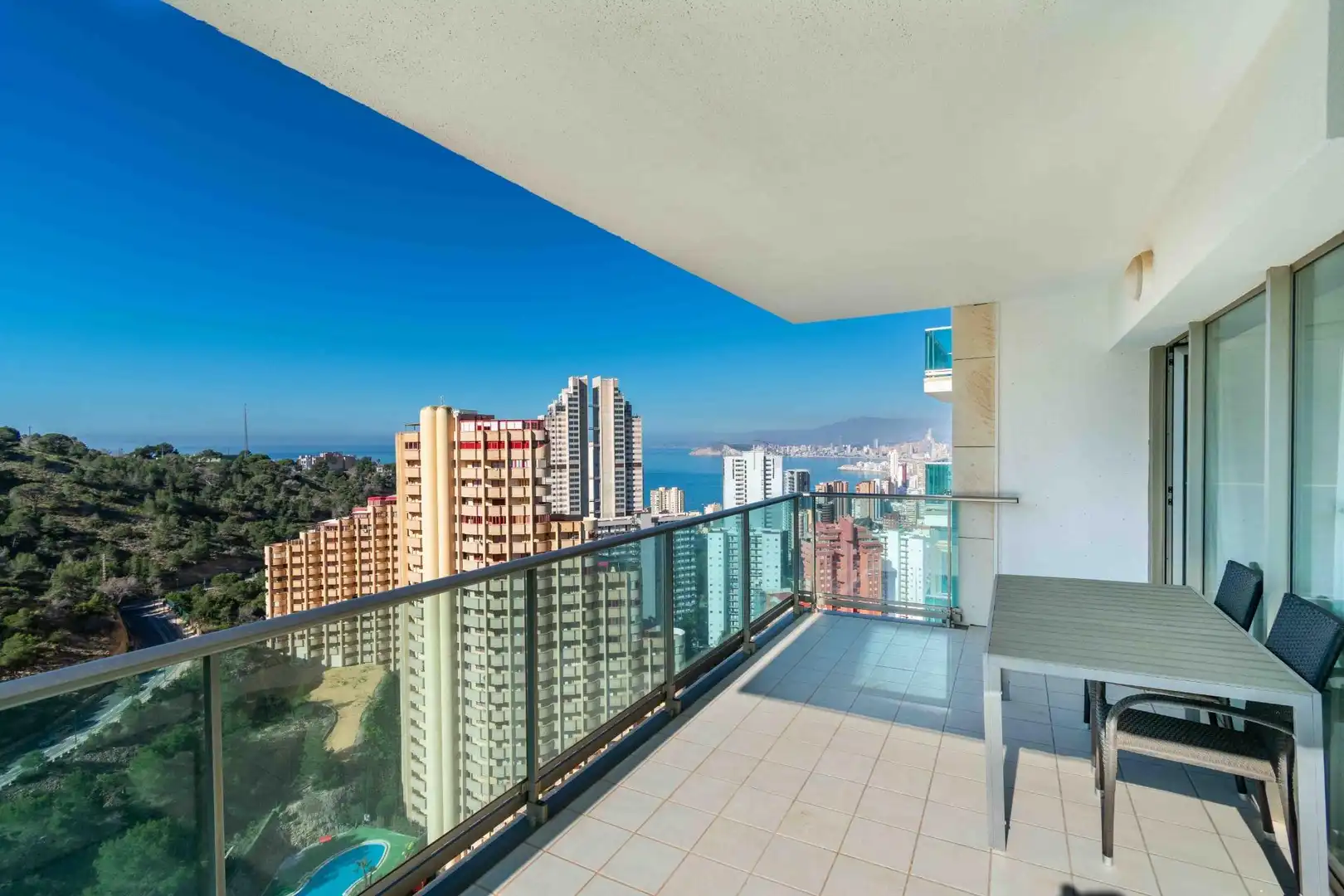 Balcony of Apartments for sale in Benidorm  with Heating, Terrace and Swimming Pool