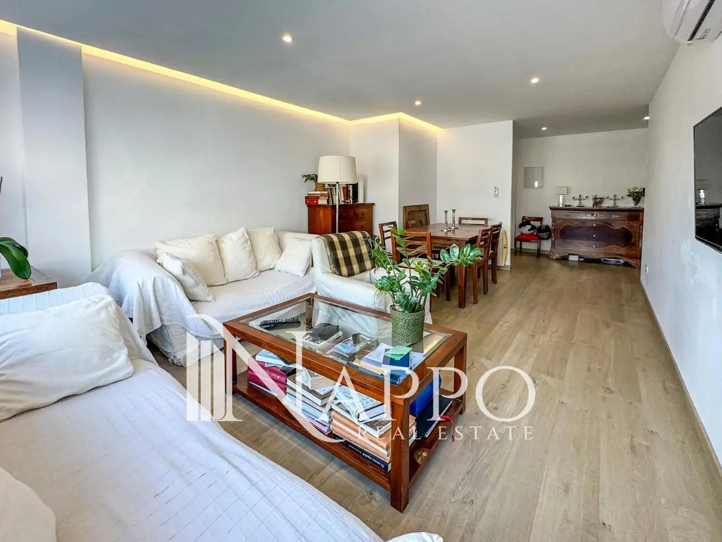 Sala d'estar de Pis de lloguer en  Palma de Mallorca amb Aire condicionat, Calefacció i Terrassa
