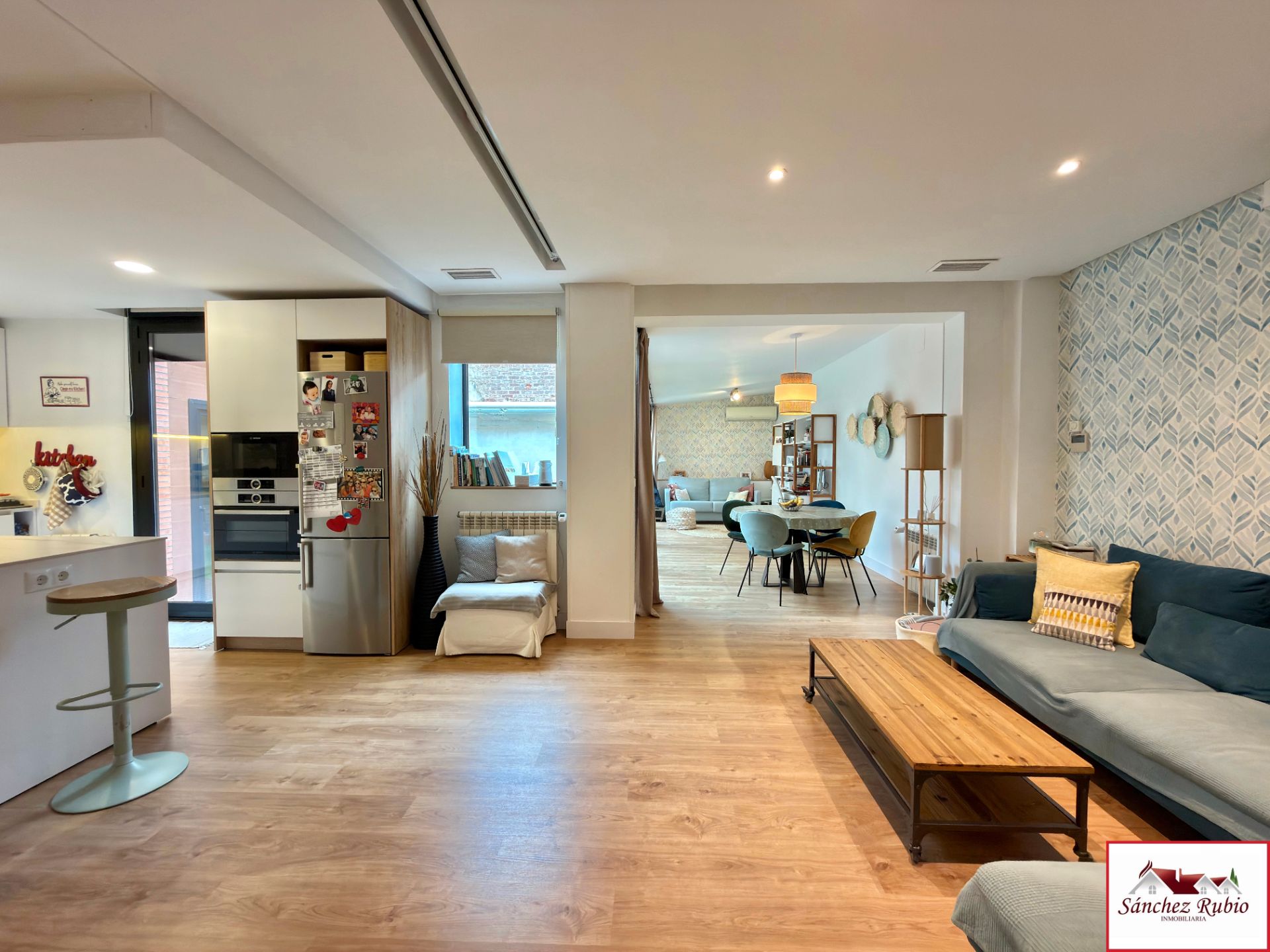 Living room of Planta baja for sale in  Madrid Capital  with Air Conditioner, Heating and Parquet flooring