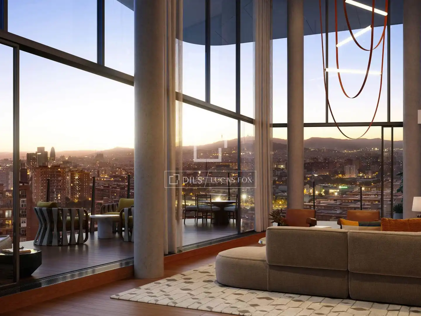 Sala de estar de Piso en venta en Barcelona con Aire acondicionado, Calefacción y Terraza