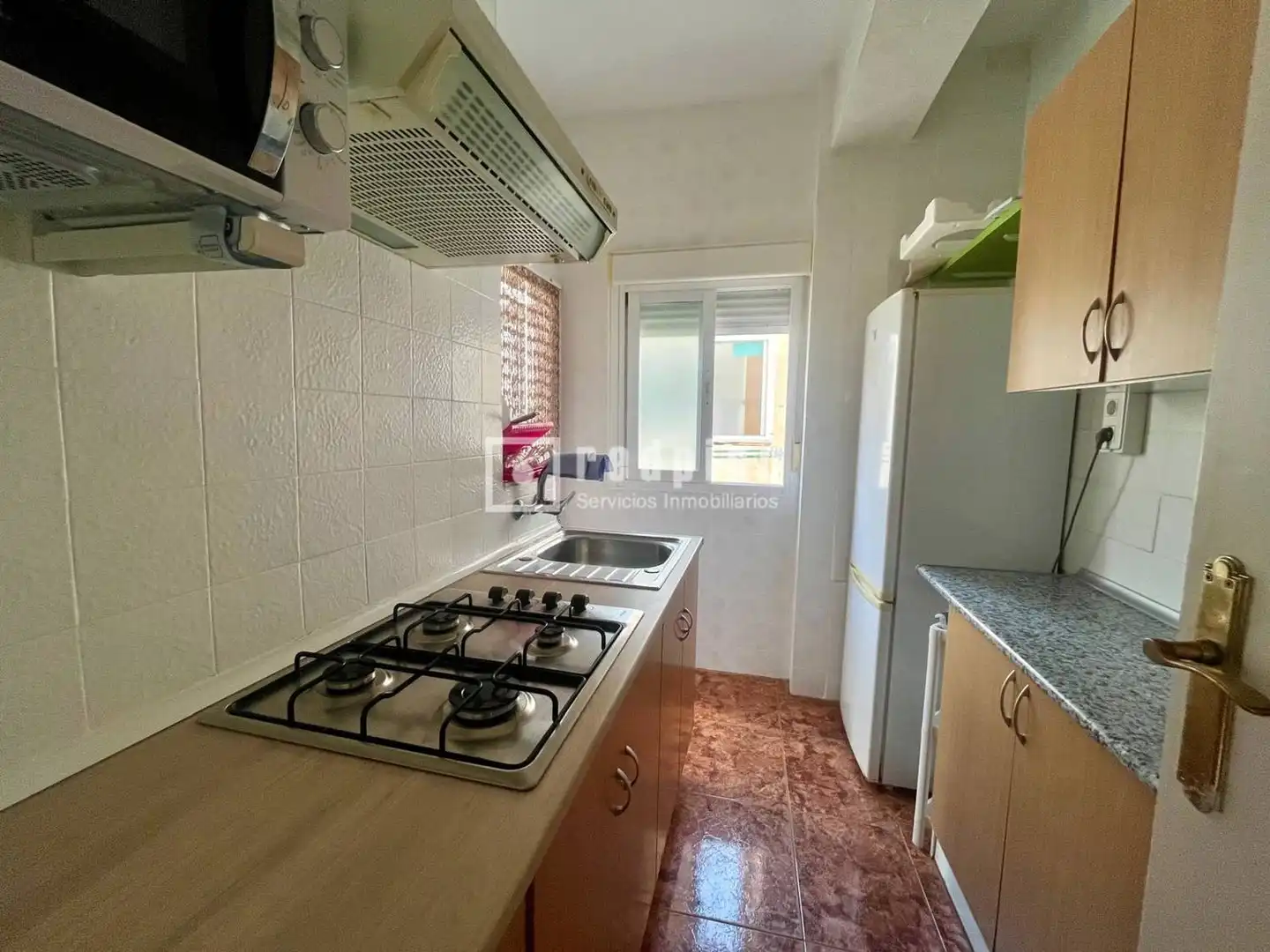 Kitchen of Flat for rent in Granada  with Heating, Terrace and Furnished