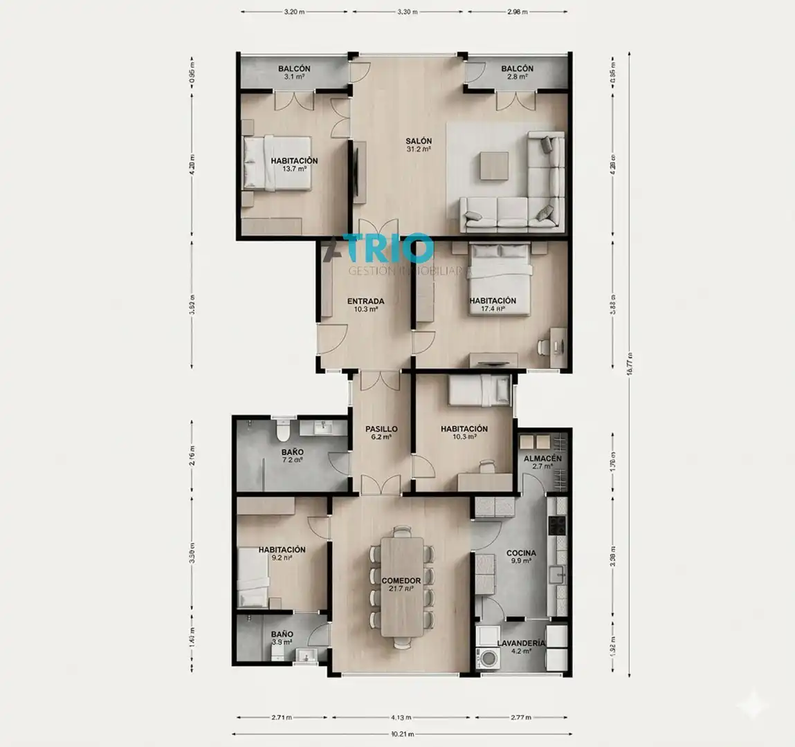 Ático en venta en  Palma de Mallorca con Aire acondicionado, Terraza y Trastero