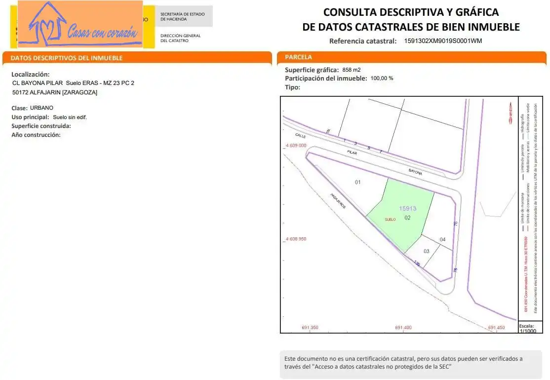 Residencial en venta en Alfajarín