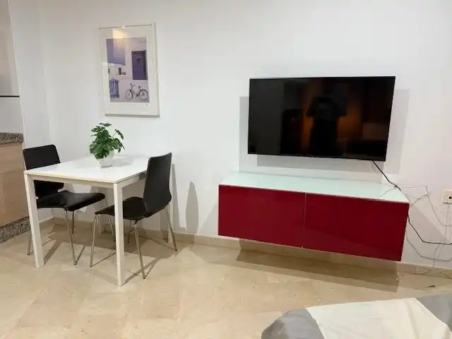 Sala de estar de Estudio de alquiler en Murcia con Aire acondicionado, Calefacción y Terraza