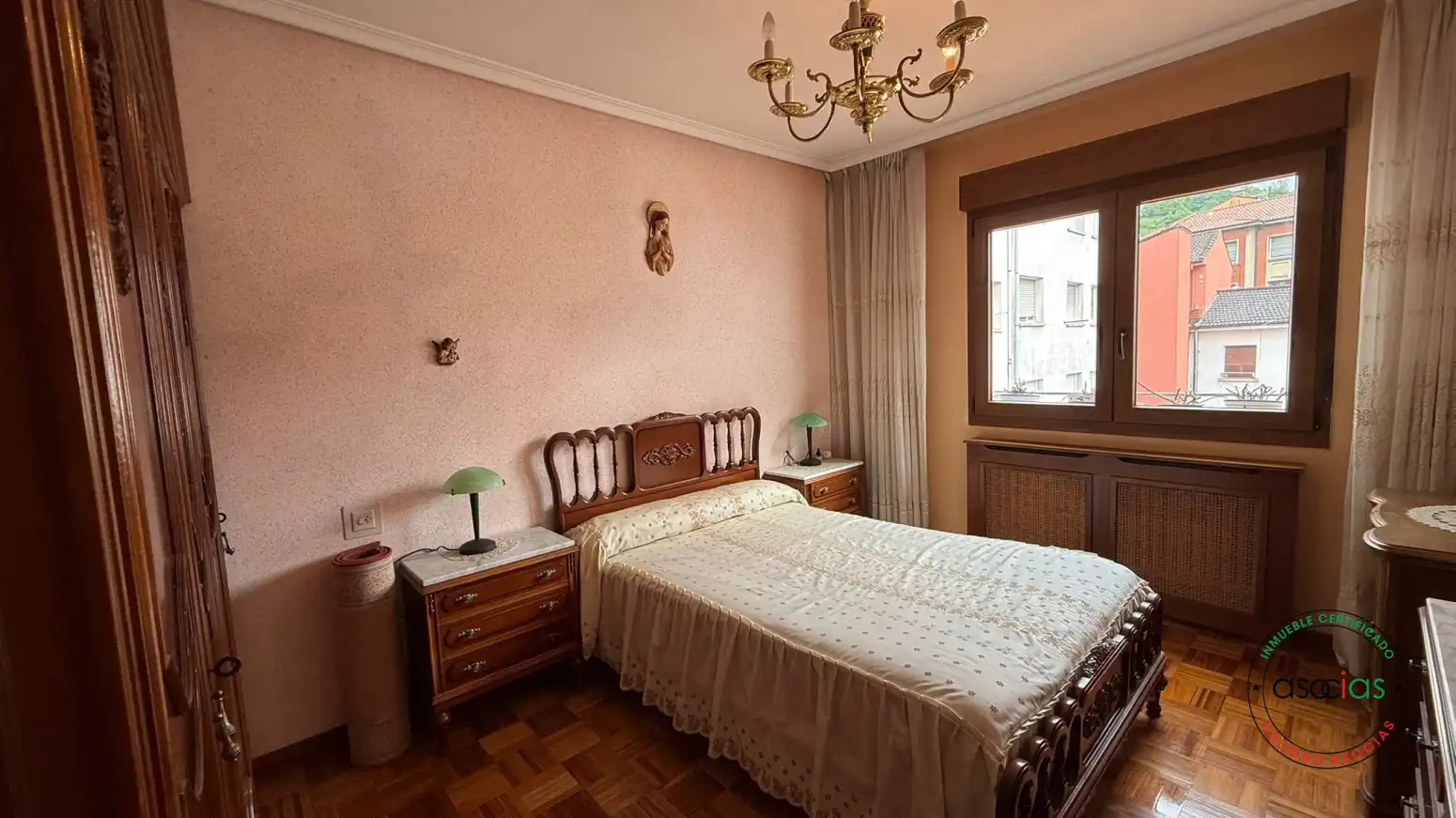 Bedroom of Flat for sale in Aller  with Heating, Parquet flooring and Storage room