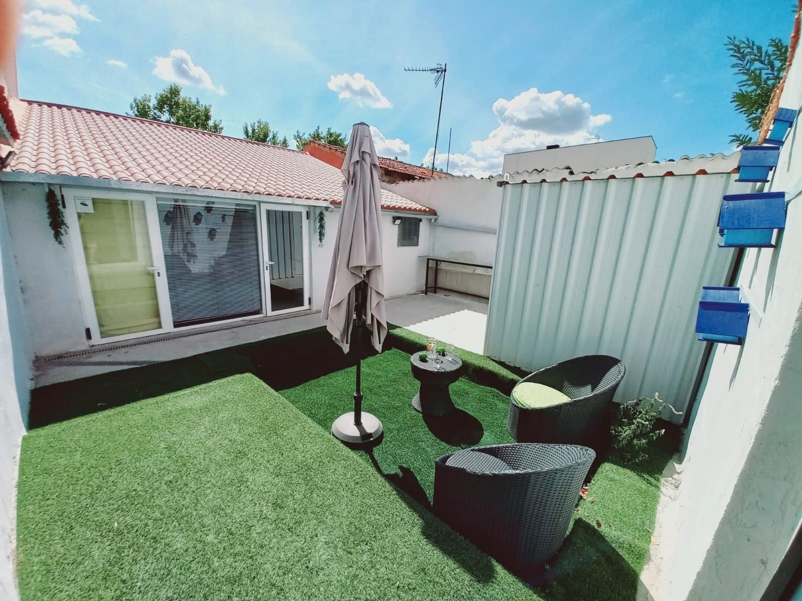 Terrace of Single-family semi-detached for sale in Valladolid Capital  with Air Conditioner, Private garden and Terrace