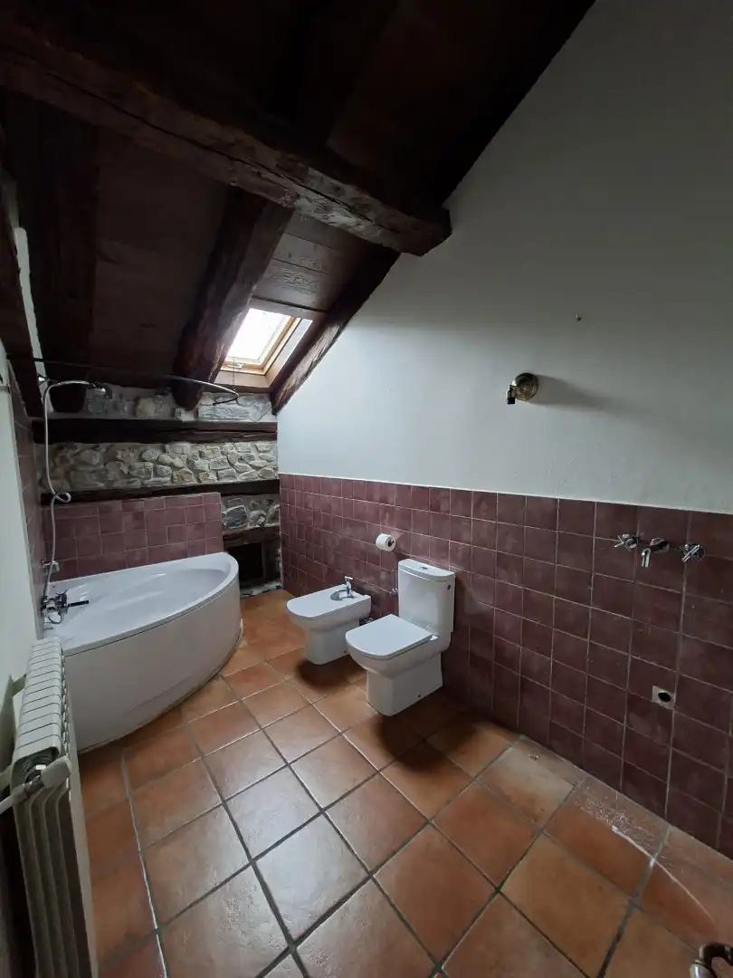 Baño de Finca rústica en venta en Soba con Calefacción, Jardín privado y Terraza