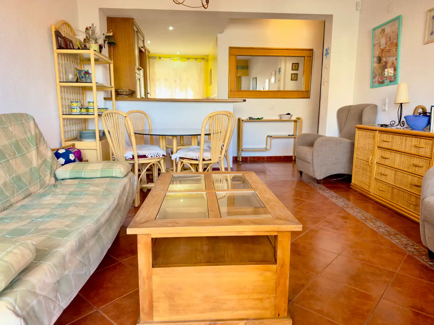 Sala de estar de Apartamento en venta en Calpe / Calp con Amueblado