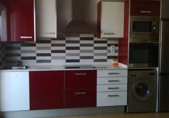 Kitchen of Duplexes for rent in Silla  with Air Conditioner, Furnished and Oven