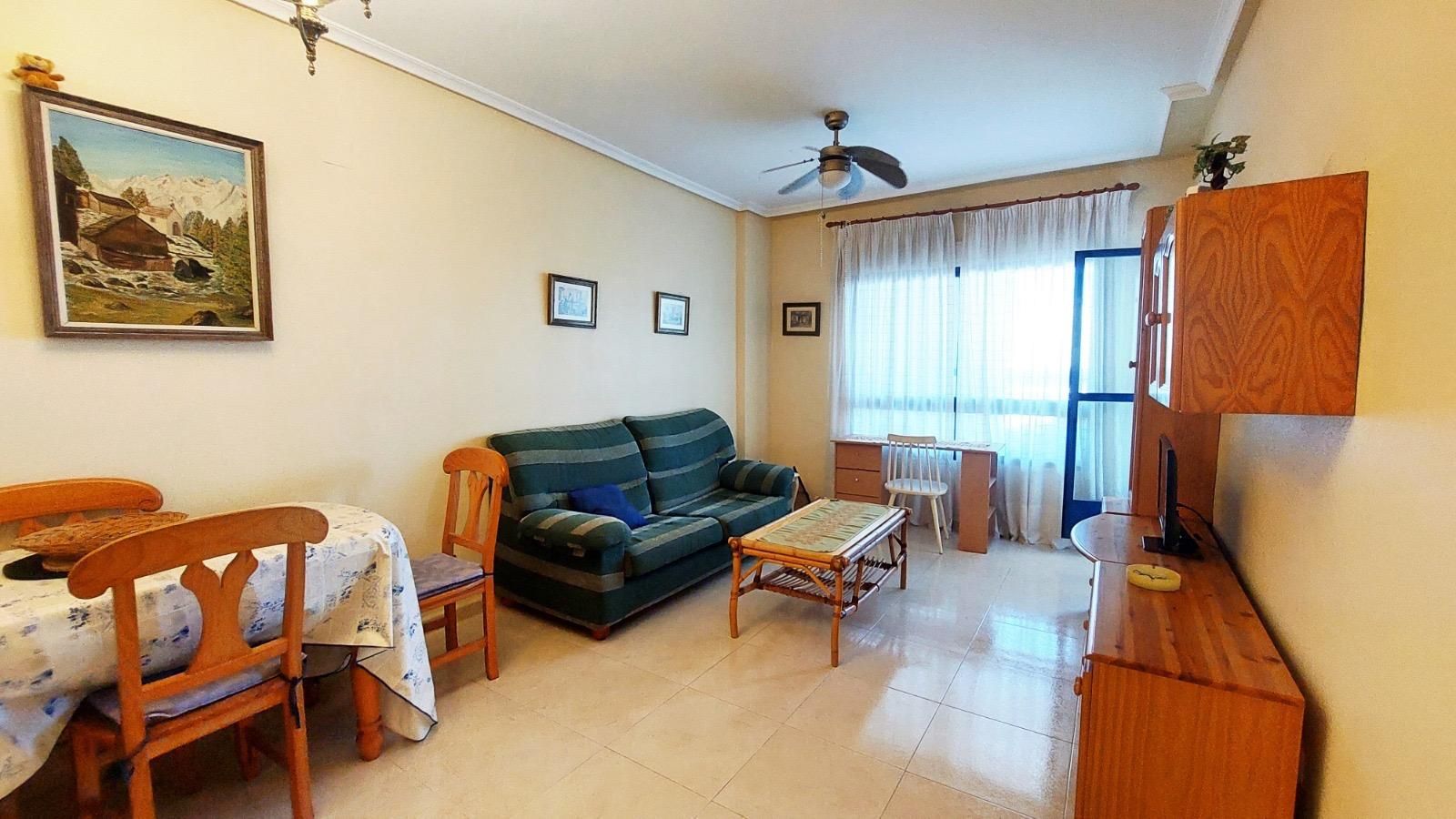 Living room of Apartment to rent in Villajoyosa / La Vila Joiosa  with Air Conditioner, Heating and Private garden