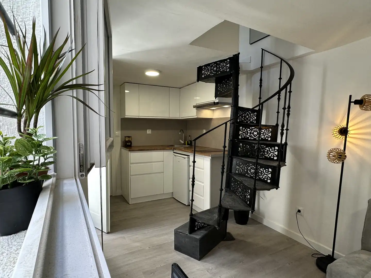 Küche von Maisonette zum Verkauf in Madrid mit Parkett und Möbliert