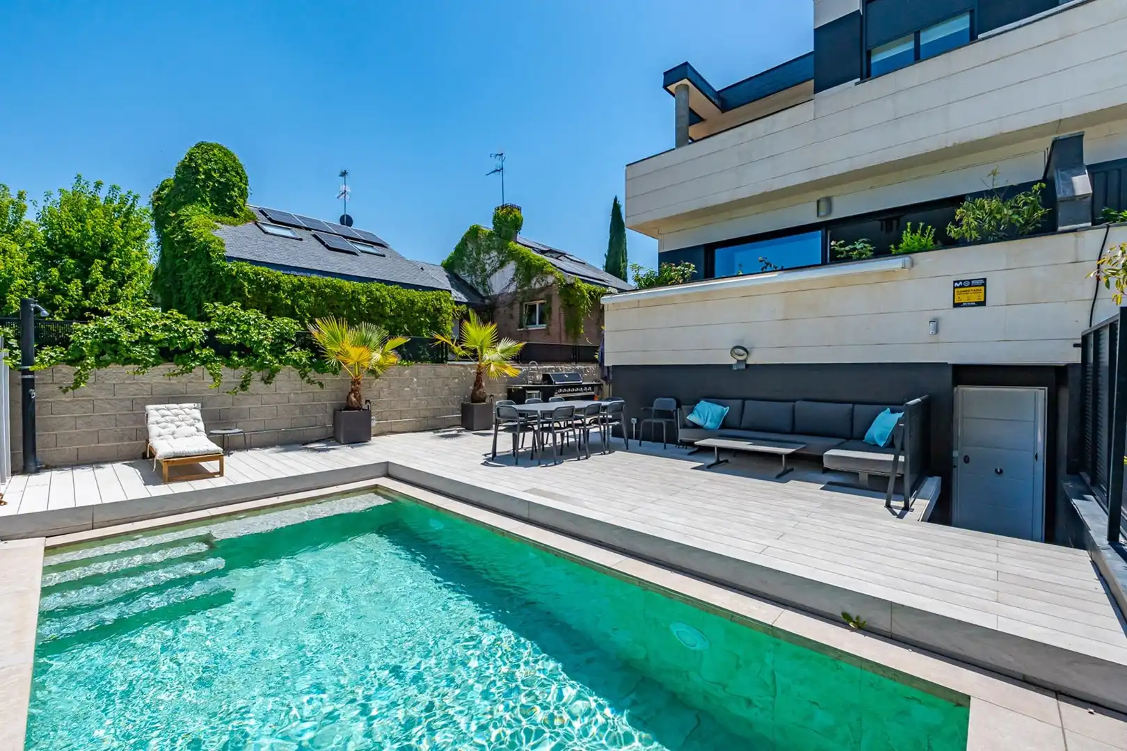 Terraza de Casa adosada en venta en Pozuelo de Alarcón con Aire acondicionado, Calefacción y Piscina