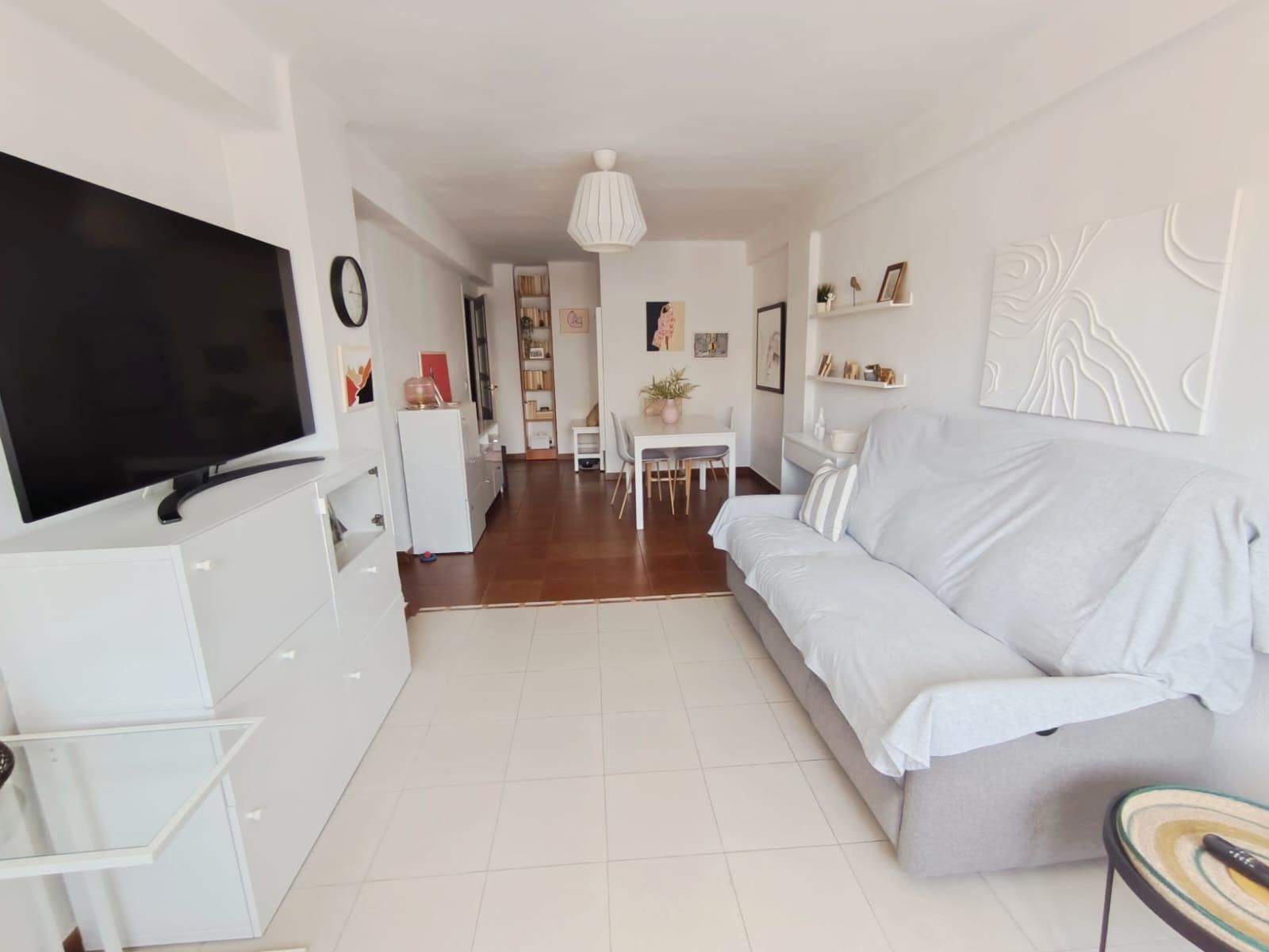 Sala d'estar de Pis en venda en Málaga Capital amb Aire condicionat i Terrassa