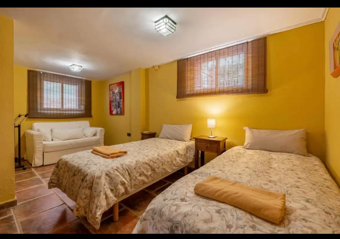 Bedroom of Houses for rent in Monachil  with Air Conditioner, Heating and Private garden