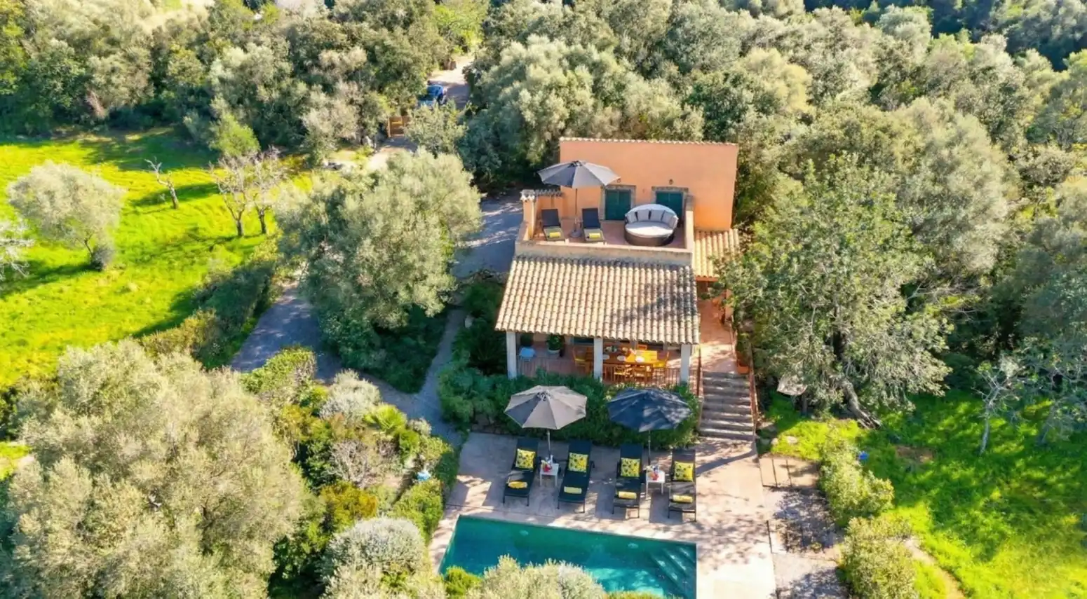 Garden of Houses for rent in Campanet  with Heating, Private garden and Terrace