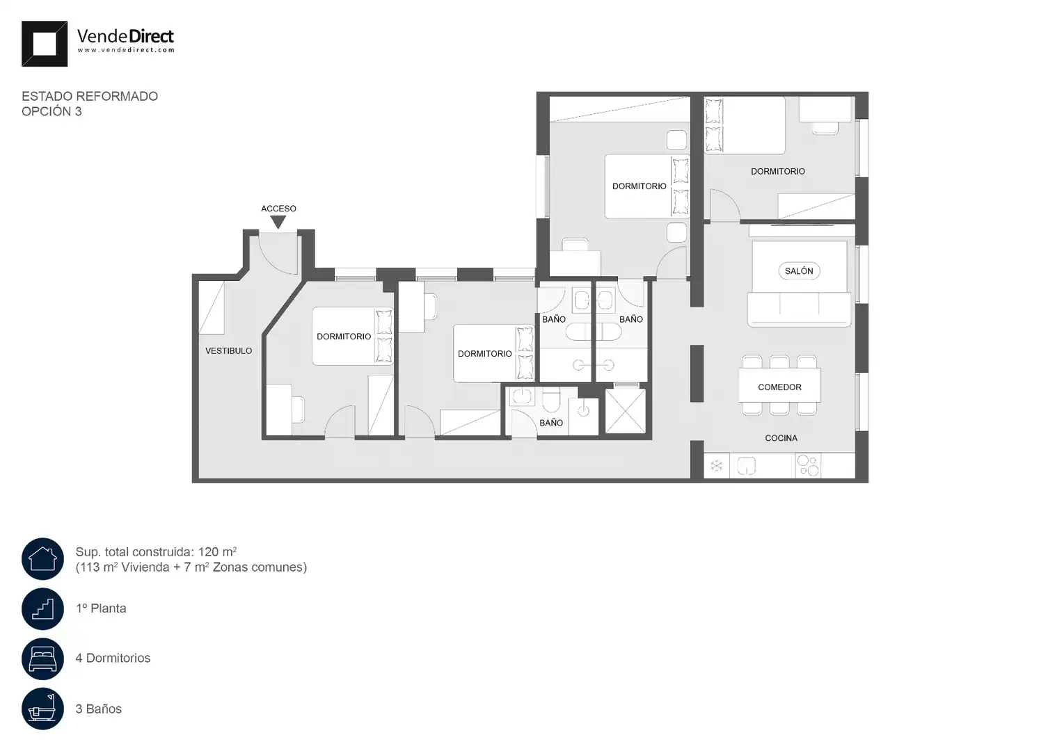 Piso en venta en Madrid con Aire acondicionado y Calefacción