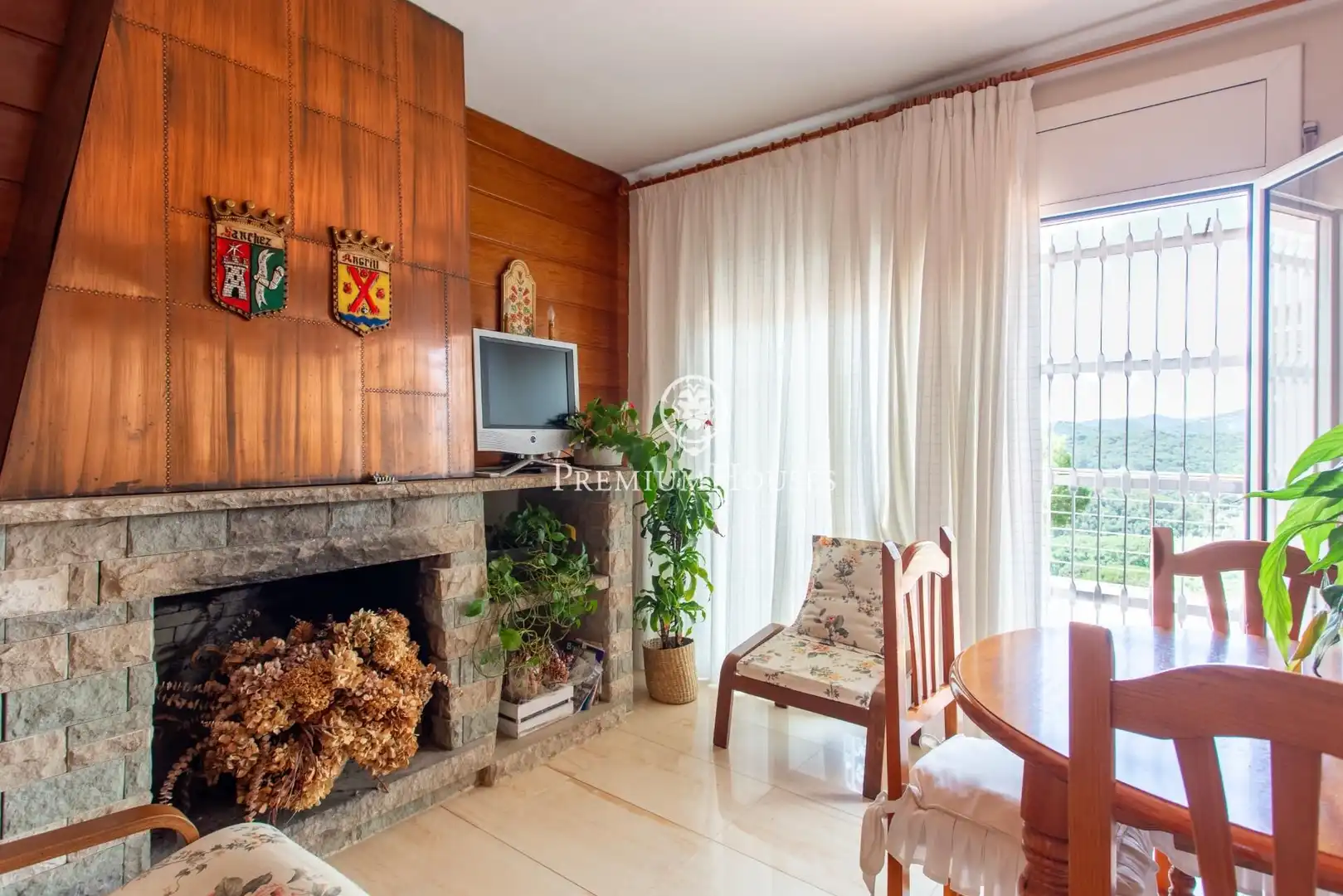 Sala de estar de Casa o chalet en venta en Vallromanes con Calefacción, Jardín privado y Terraza
