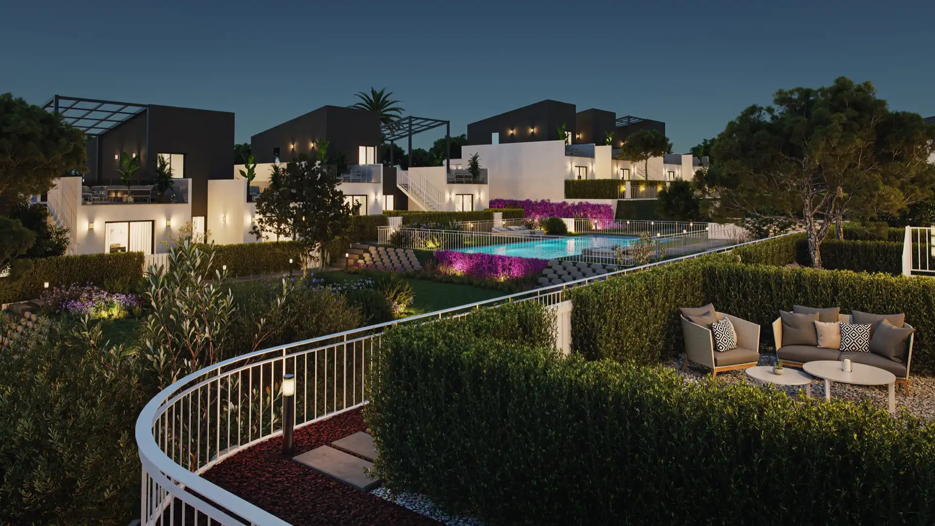 Jardín de Casa adosada en venta en Murcia con Aire acondicionado, Jardín privado y Terraza