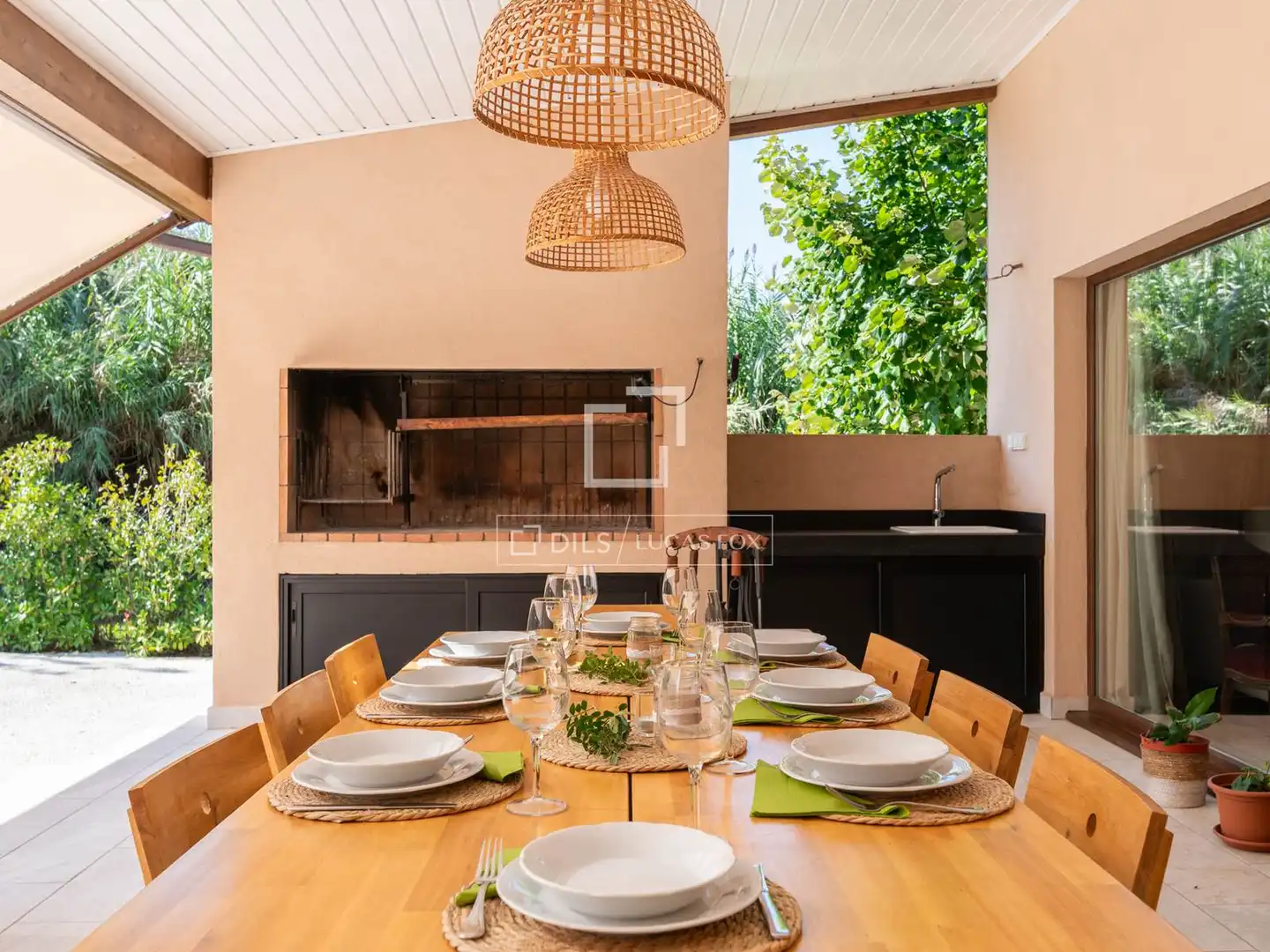 Garden of Houses for sale in Sant Cugat del Vallès  with Air Conditioner, Heating and Private garden