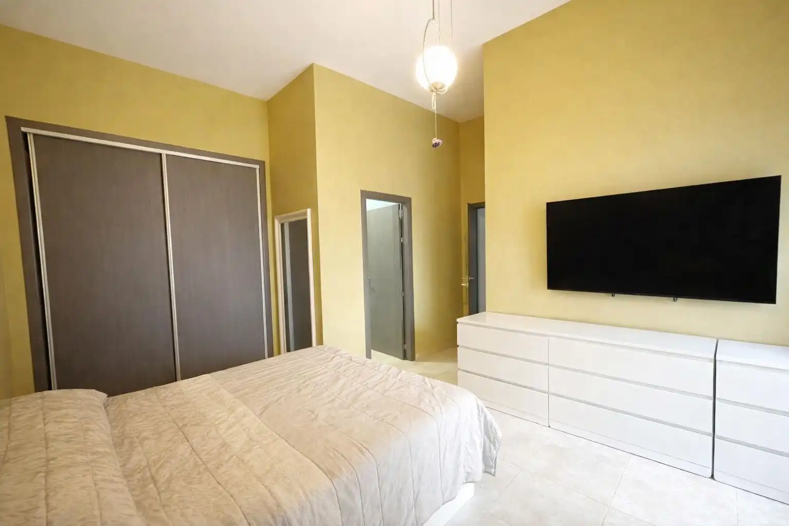 Schlafzimmer von Wohnung zum Verkauf in Colmenar mit Klimaanlage, Heizung und Terrasse