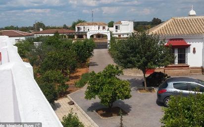 Vista exterior de Casa o xalet en venda en Sanlúcar la Mayor amb Aire condicionat, Calefacció i Jardí privat