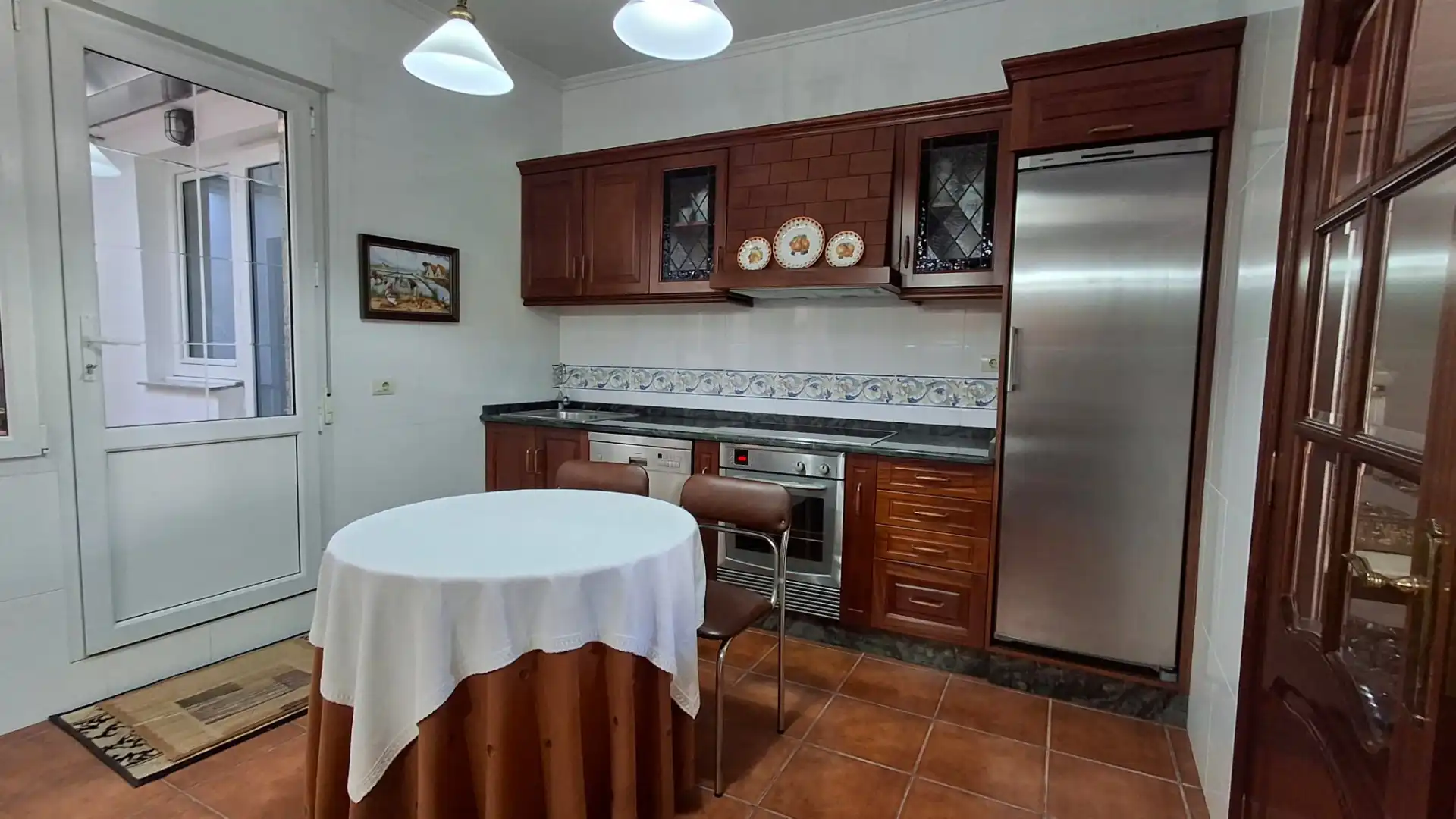 Cocina de Casa o chalet en venta en A Pobra do Caramiñal con Aire acondicionado, Calefacción y Jardín privado