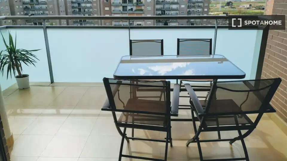 Terrace of Flat for rent in Valencia  with Air Conditioner, Heating and Furnished