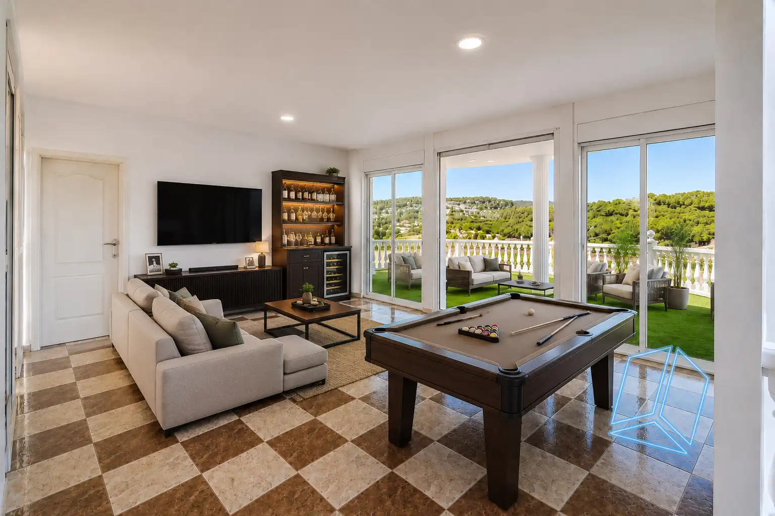 Sala de estar de Casa o chalet en venta en Canyelles con Piscina y Balcón