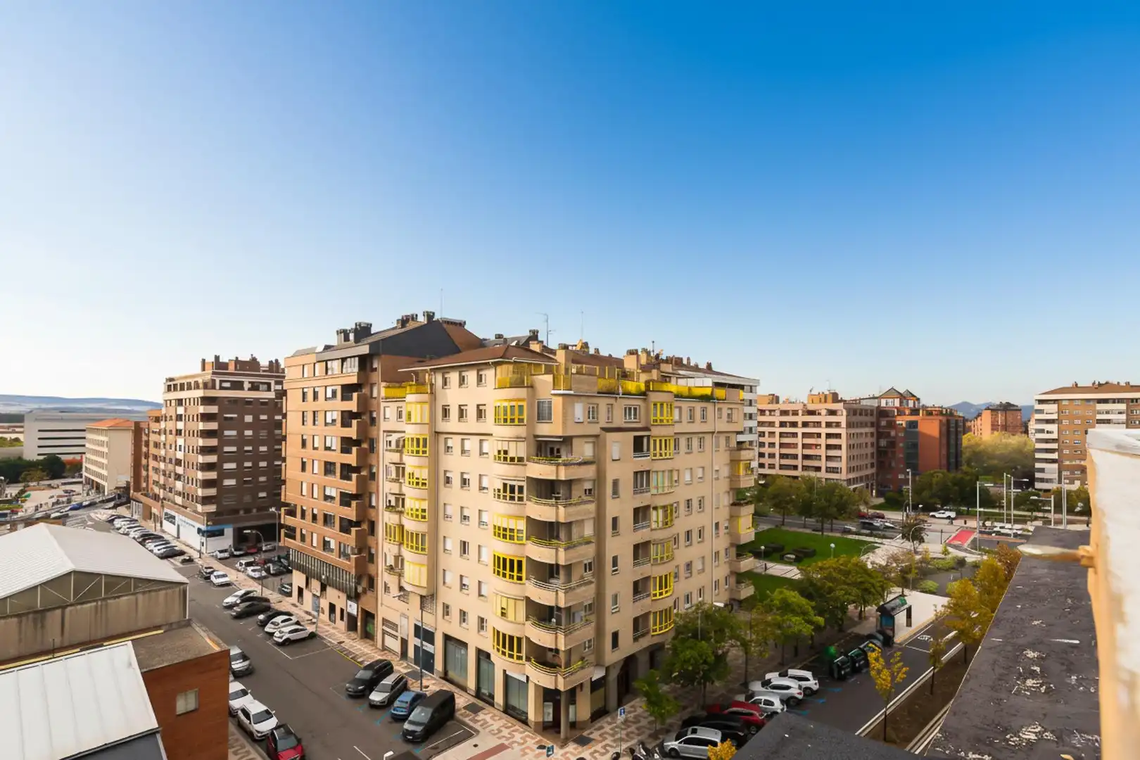 Exterior view of Attic for sale in  Pamplona / Iruña  with Air Conditioner, Heating and Parquet flooring
