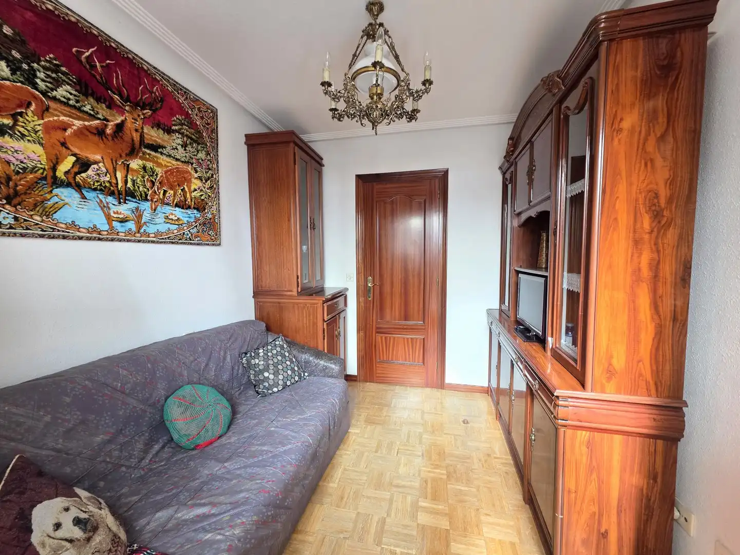 Wohnzimmer von Wohnung zum Verkauf in Siero mit Heizung, Parkett und Terrasse