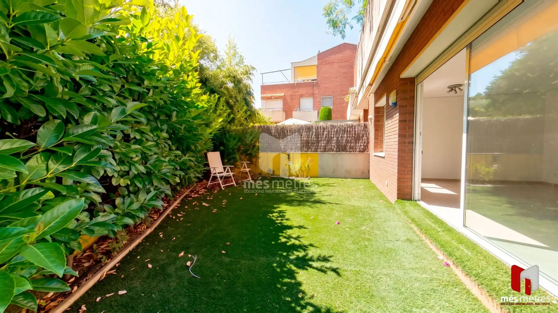 Garden of Flat for rent in Teià  with Heating, Private garden and Community pool