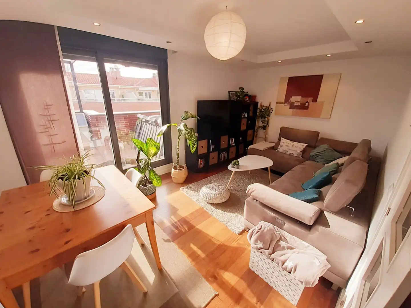 Living room of Attic for sale in Palencia Capital  with Heating, Parquet flooring and Terrace