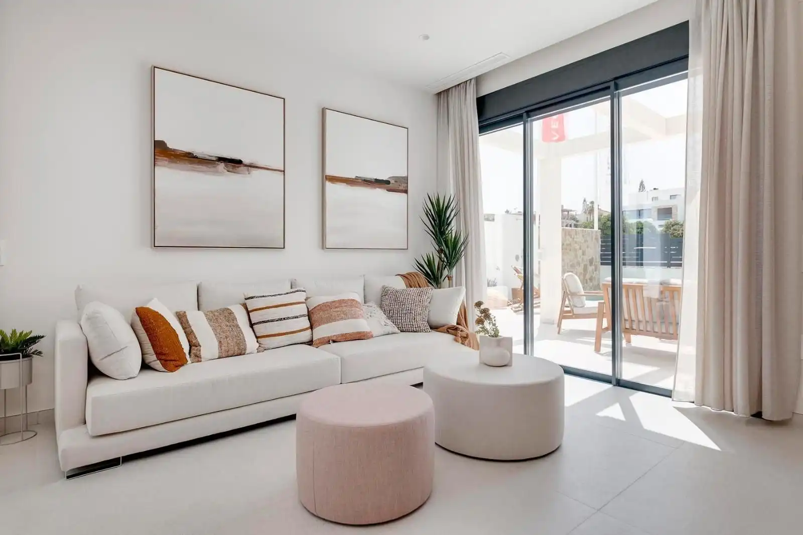 Sala de estar de Casa o chalet en venta en Rojales con Jardín privado, Terraza y Piscina