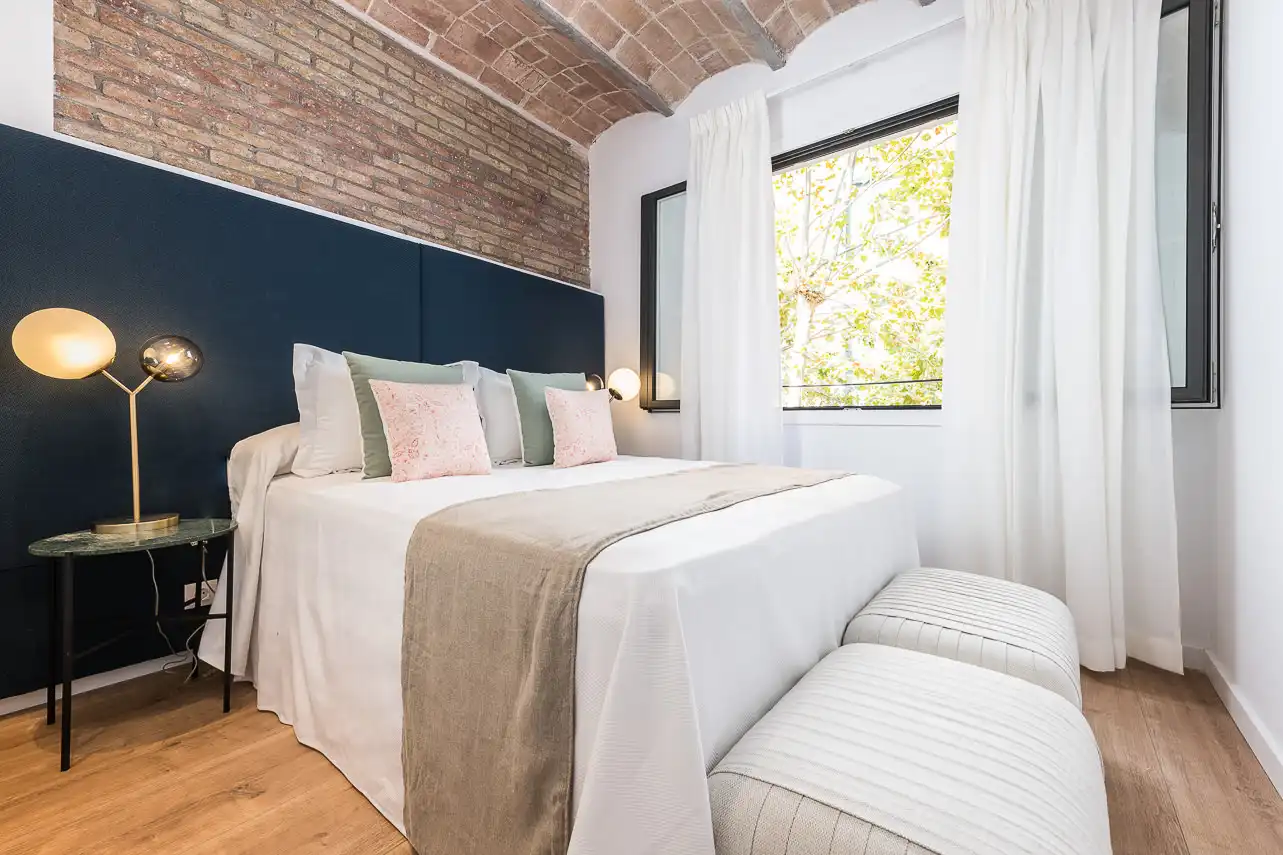 Habitación de Apartamento de alquiler en Barcelona con Aire acondicionado, Calefacción y Amueblado