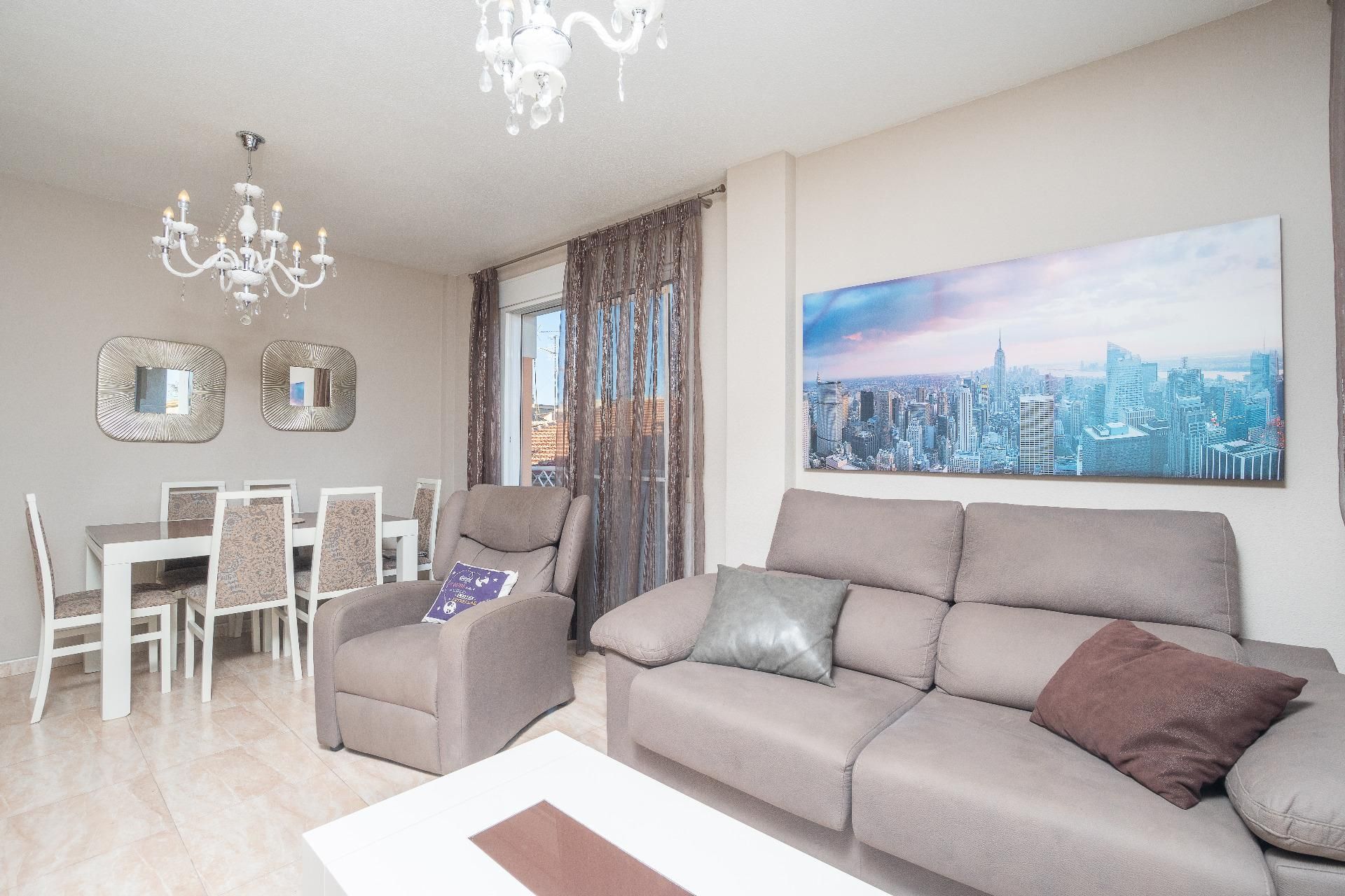 Living room of Flat for sale in Monóvar  / Monòver  with Air Conditioner, Storage room and Alarm