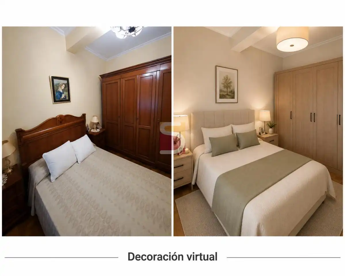 Schlafzimmer von Wohnung zum Verkauf in Vigo  mit Heizung und Möbliert