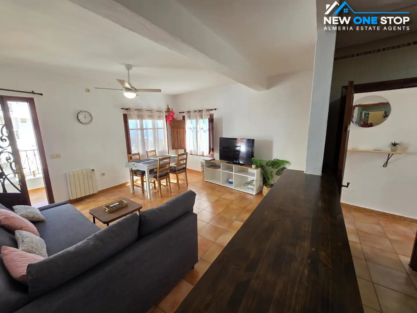 Living room of Houses for sale in Mojácar  with Heating, Terrace and Furnished