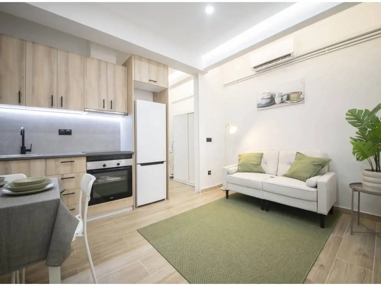Wohnzimmer von Wohnung zum Verkauf in L'Hospitalet de Llobregat mit Klimaanlage, Heizung und Parkett